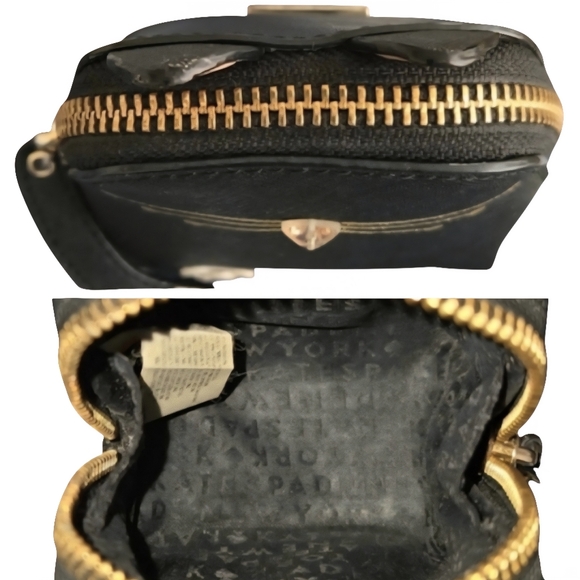 Kate Spade Houndstooth Bag+Jazz Things Up Cat Coin Purse And Dustbag - Picture 15 of 17